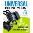 thumbnail image 2 of &  Phone Mount - for  16   (15, 14, SE, ), Galaxy s25 or Any  Phone - Universal Handlebar Holder for ATV, Bicycle & Motorbike. +100 to Safeness & Comfort, 2 of 6