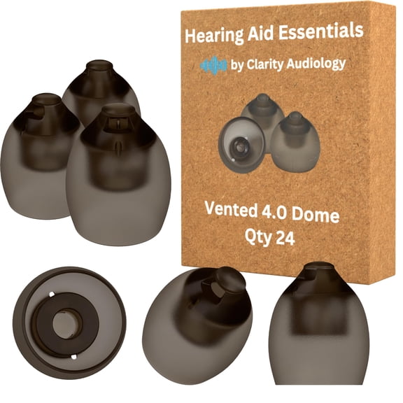 Phonak 4.0 Style Vented Domes – Vented Hearing Aid Domes – Size S (7.5mm = 0.25in)- Qty 24 - Phonak Hearing Aid Accessories- Phonak Hearing Aid Domes