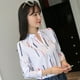 thumbnail image 3 of Mujer Lunares Camisa Blanca Primavera Verano Nuevo Estilo Gasa OL Trabajo Casual De Gran Tamaño De Manga Larga Toppangjing, 3 of 4