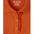 thumbnail image 2 of The Children's Place Girls' Short Sleeve Ruffle Pique Polo, 2 of 3