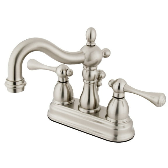 Kingston Brass KS1608BL 4 in. Centerset Bathroom Faucet, Brushed Nickel