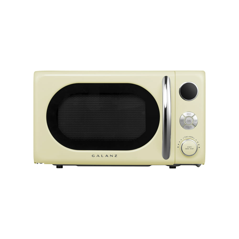 Galanz 0.7 Cu. ft. Retro Countertop Microwave Oven, 700 Watts, Cream