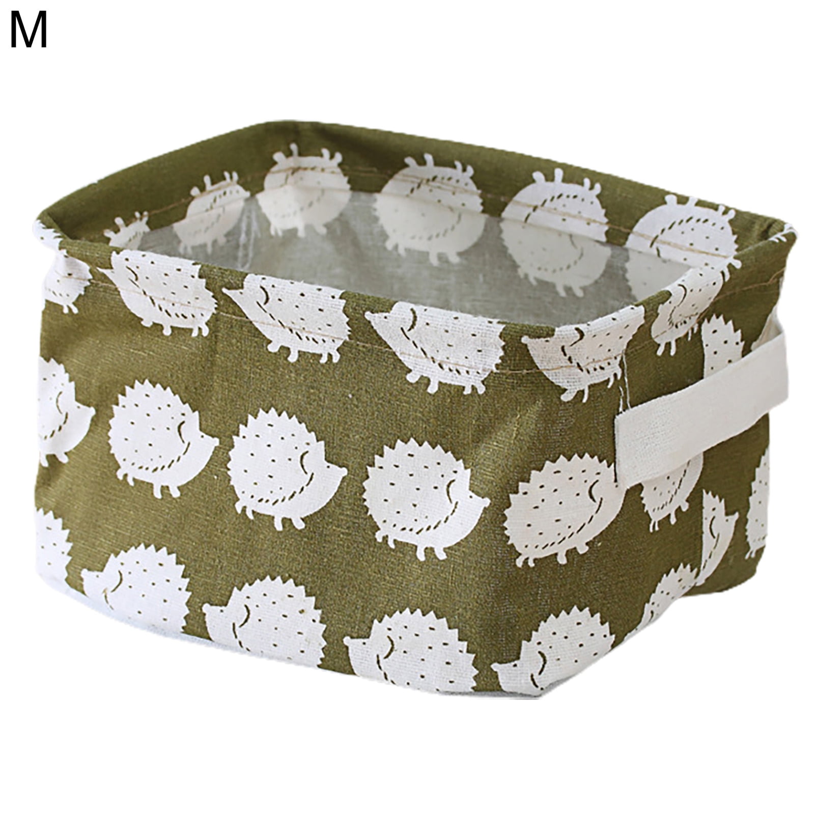 HEVIRGO Decorative Storage Bin with Handle Cotton Flax Widely Usage