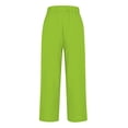 thumbnail image 7 of Women's Patchwork Cotton Linen Casual Pants Loose Fit with Pockets, 7 of 7
