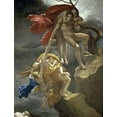 thumbnail image 2 of De Roucy-Trioson, Anne Girodet 15x18 White Modern Wood Framed Museum Art Print Titled - Scene of the Flood, 2 of 4