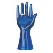 Cobalt Blue Glass Hand Ring Holder Stand
