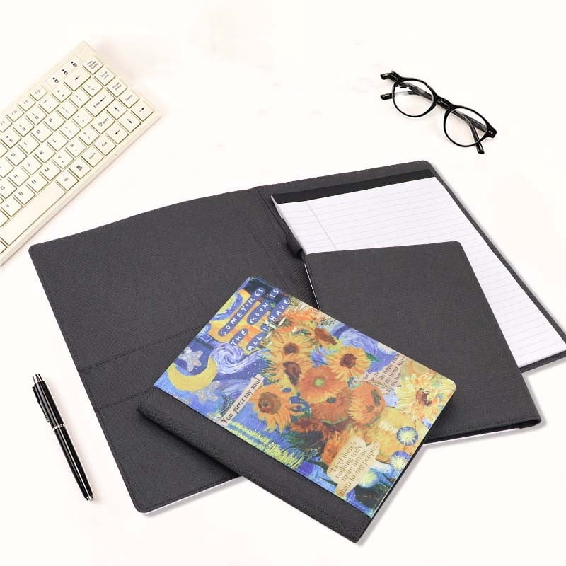 3 Pack Sublimation Blank A4 Canvans A4 Folder  Writing Pad Office Products DIY Printing Portable Medium-sized Notebook