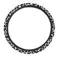 thumbnail image 5 of Renewold Soft Elastic Auto Car Steering Wheel Cover for Women, Universal 15 Inch Anti-Slip and Easy to Install, Leopard Print White, 5 of 6