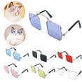 thumbnail image 6 of Vintage Dog For Small Cat Cat  Eye-Wear Pet Products Square Cat Glasses Pets Party Decor Pet Glasses Cat Sunglasses RED, 6 of 8