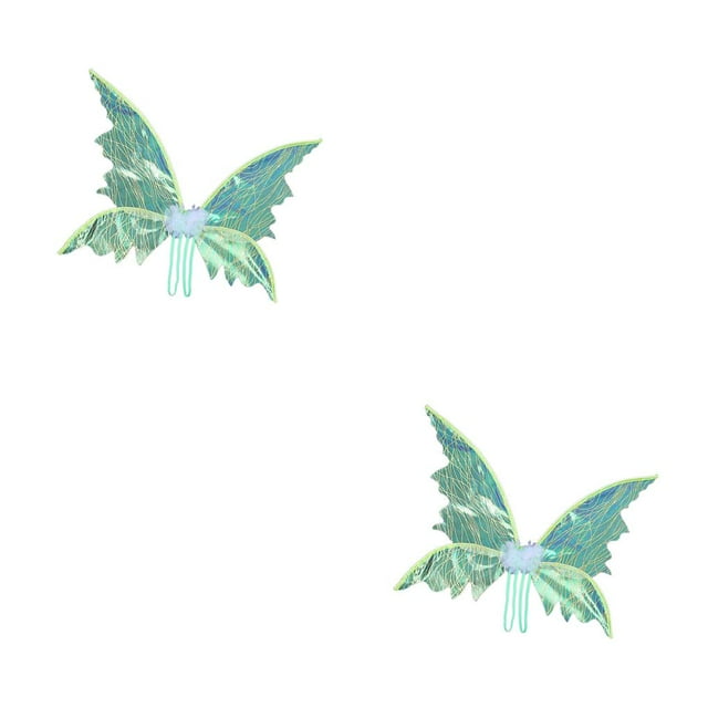Sonducket Fairy Wing Fancy Dress Costume Festival Dress Prop up Child Girls 2piezas Verde
