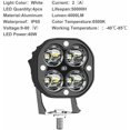thumbnail image 2 of 1pc 40W 3 Channel LED Work Light, Square Spotlight, 6500K LED Driving Light for 9-80V Car Truck Off Road ATV SUV, 2 of 5