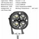 thumbnail image 2 of 1pc 40W 3 Channel LED Work Light, Square Spotlight, 6500K LED Driving Light para 9-80V Car Truck Off Road ATV SUV, 2 of 5