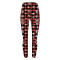 thumbnail image 5 of SwiftWear Cozy Christmas Patterned Leggings for Women, High Waisted Fitted Yoga Pants Cute Holiday Party Lounge Athletic Running Tights, 5 of 5