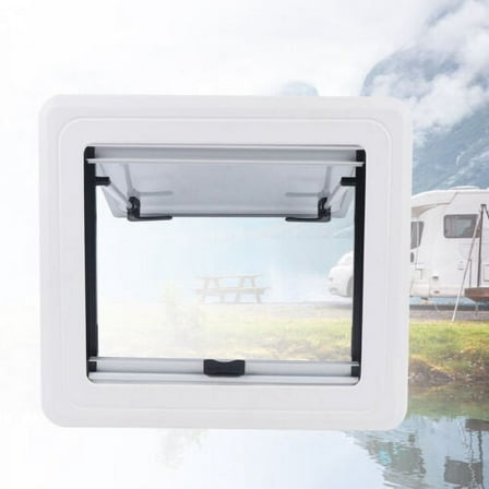 450x500mm RV Caravan Hinged Push Out Window Top-Hung Camper Skylight Hatch Vents