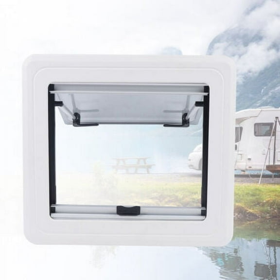 450x500mm RV Caravan Hinged Push Out Window Top-Hung Camper Skylight Hatch Vents