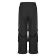 thumbnail image 6 of Wowcloth Women's Casual Parachute Pants Baggy Hiking Pants Drawstring Elastic Waist Track Y2K Trousers, 6 of 8