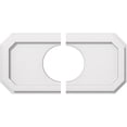 thumbnail image 2 of Ekena Millwork CMP20X10ED2-06000 6 in. ID x 7 in. Rectangle Emerald Architectural Grade PVC Contemporary Ceiling Medallion - 2 Piece, 2 of 4