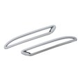 thumbnail image 3 of piezas de cubierta de ajuste de luz antiniebla trasera, marco decorativo izquierdo derecho de repuesto para Benz Clase A W177 V177 Sedan 2018 y superiores, plateado, 3 of 5