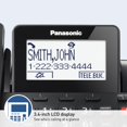 thumbnail image 3 of Panasonic Corded/Cordless Phone with Advanced Call Block, 2-Way Recording and Digital Answering Machine, 1 Handset Expandable up to 6 Cordless Handsets - KX-TGF850B (Black), 3 of 7