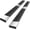 High Light Stainless Steel, variant on YHH 6" Running Boards Compatible with 2019-2026 Ford Ranger Super Crew Cab (4 Full Size Doors), Galvanized Carbon Steel Black Nerf Bar Step Bars