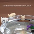 thumbnail image 3 of Fairnull Fish Tank Ornament Realistic Durable Resin Cartoon Pug Dog Hanging Aquarium Pendant Decor for Home, 3 of 10