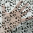 thumbnail image 3 of Soccer Tulle Curtains with Rod Pocket, Cartoon Football Mascot with Happy Funny Face Expression Sports Game Play, Sheer Drape for Wedding Party 2 Panels, 7 Sizes, Black White Yellow, by Ambesonne, 3 of 3