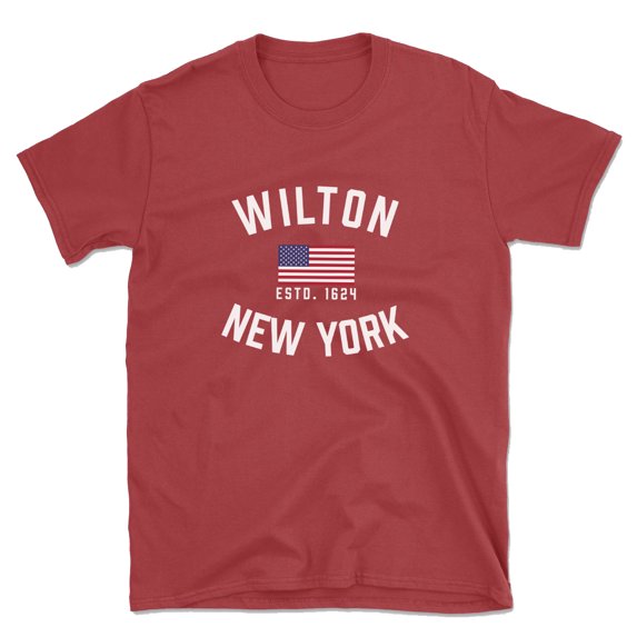 Wilton New York Patriot Men's Cotton T-Shirt