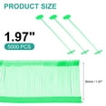 thumbnail image 2 of Uxcell Standard Tagging Gun Fasteners 5000 Pcs 2 Inch Label Gun Price Tagging Barbs Clothing Tags Barbs Attachments for Clothes Fabric Price Label Garment, Green, 2 of 5