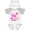 White & Heather w/ Ears, variant on Inktastic Valentine's Day My Gigi Loves Me Hearts and Lips Boys or Girls Baby Bodysuit
