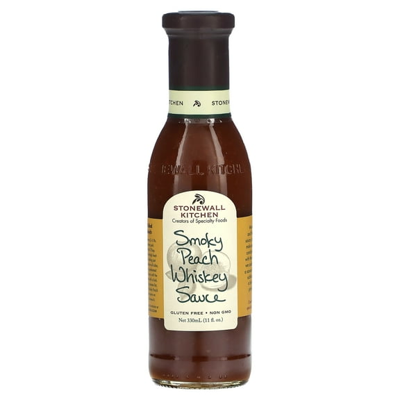 Stonewall Kitchen Smokey Peach Whiskey Sauce, 11 fl oz (330 ml)