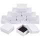 thumbnail image 1 of Juego de 12 cajas cuadradas de cartón para joyas con esponja en el interior, 1 of 6