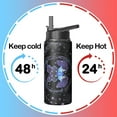 thumbnail image 4 of Triple Insulated Stainless Steel Constellations Themed Bottle 18oz with Lid, Reusable Flask Stays Cold 24 Hours, Sustainable Steel Bottle for Biking Trails, Hiking Paths & Outdoor Sports, 4 of 6