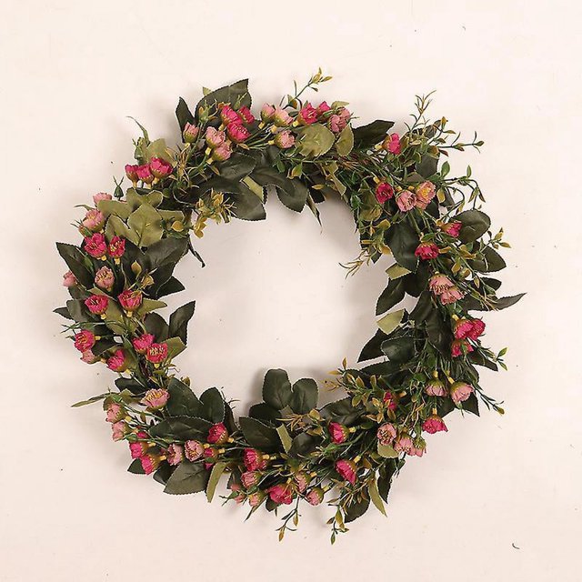 BRILLAR Corona de primavera de eucalipto - Vegetación de granja para la puerta de entrada