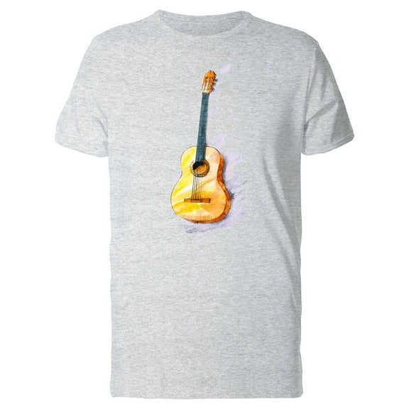 Hand Painted Classical Guitar T-Shirt Men -Image by Shutterstock, Male Medium