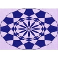 thumbnail image 1 of Ahgly Company Machine Washable Indoor Rectangle Transitional Blossom Pink Area Rugs, 8' x 10', 1 of 7