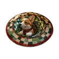thumbnail image 2 of Outdoor Christmas Decorations Carpet Christmas 3D Rug Santa Quilted & Gnome Quilted Round Mat Christmas Optical Rugs Decorative Rugs With Depth Skeleton And Dog Pattern Christmas's Area Rug For Livi, 2 of 3