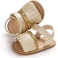 thumbnail image 3 of Baby Girl Sandals Summer Crib Shoes Bowknot Soft Sole Infant Girls Princess Dress Flats First Walker Shoes, 3 of 7