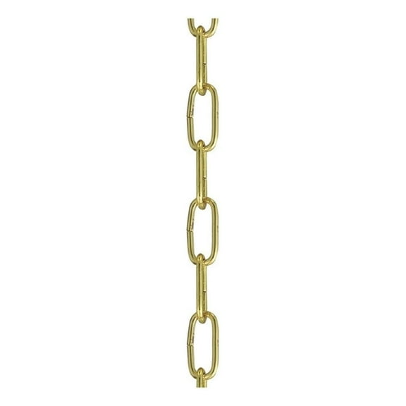 Beaumont Lane Contemporary Polished Brass 12' Extra Heavy Duty Decorative Chain