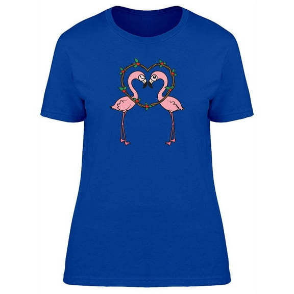 Flamingos In Love T-Shirt Women -Image by Shutterstock, Female x-Large
