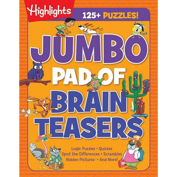 Highlights Jumbo Books & Pads: Jumbo Pad of Brain Teasers (Paperback)