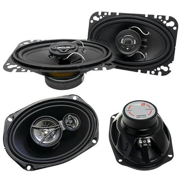 Cerwin Vega XED46 4x6" Coaxial & XED693 6x9" 3-Way Speakers
