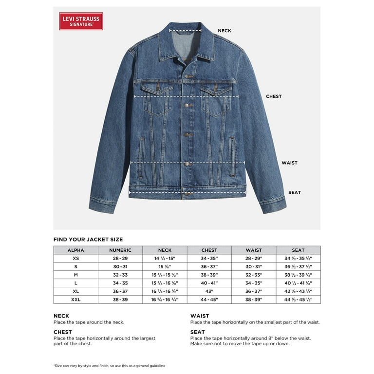 Levi Strauss Signature Men's Classic Sherpa Trucker Jacket with