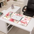 thumbnail image 3 of Long Mouse Pads for Desk,Pioneer Flower Floral Print Pattern Desk Mats on Top Of Desks, Desk Mouse Pad Extra Large with 3mm Non-Slip Base and Stitched Edge for Gaming,Office,Work,Home 31.5"x15.7", 3 of 6