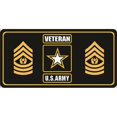 thumbnail image 1 of Plaque d'Immatriculation Photo de Sergent-Major Vétéran de l'Armée Américaine, 1 of 1