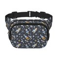 thumbnail image 1 of Disketp Space Cars Riñonera de Doble Capa, Bolsa de Cintura Ajustable para Viajes, Correr y Senderismo, Riñonera Ligera para Hombre y Mujer, 1 of 9