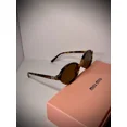 thumbnail image 1 of Miu Miu Sunglasses Oval Regard Havana/Brown lens Cheetah Frame - MUO4ZS 19P2Z1, 1 of 6