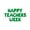 Green, variant on Letter Balloons - HAPPY TEACHERS WEEK 16" Inch Alphabet Letters Foil Mylar Balloon Teacher Appreciation Party Banner (Gold)