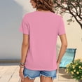 thumbnail image 5 of Yopmin Cat Tee Shirts for Women V Neck Fashion Graphic Tees Cute Casual Clothes Short Sleeve for Travel Dating Commuting, 5 of 6