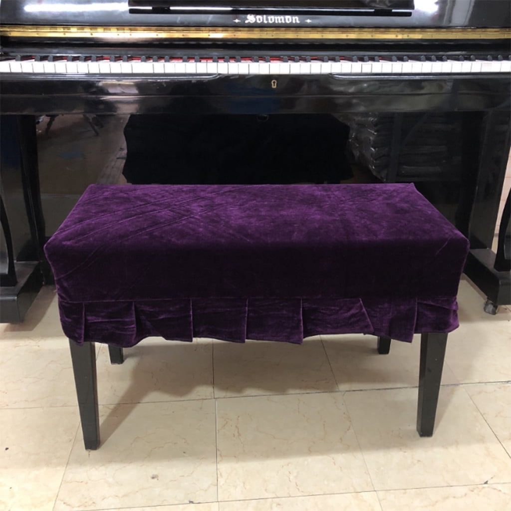 Pleuche Piano Stool Bench Cover Rectangle Seat Chair Dust Protective Sleeve PICK 