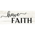 thumbnail image 2 of CAD Designs 14x8 White Modern Wood Framed Museum Art Print Titled - Have Faith, 2 of 4